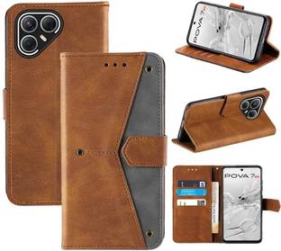 Aaghosh Flip Cover for Tecno Pova 7 5G