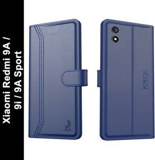 AIBEX Flip Cover for Redmi 9A / Redmi 9i / 9A Sport| Premium Leather Finish | Magnetic Closure | Kickstand