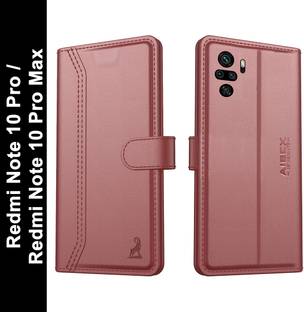 AIBEX Flip Cover for Redmi Note 10 / Redmi Note 10s| Premium Leather Finish | Magnetic Closure | Kickstand