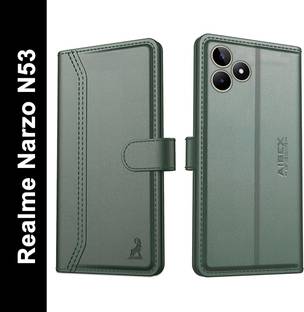 AIBEX Flip Cover for Realme C51 / Realme C53 / Realme Narzo N53| Premium Leather Finish | Magnetic Closure