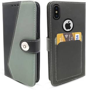 Pikkme Flip Cover for Apple iPhone X