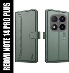 AIBEX Flip Cover for Redmi Note 14 Pro Plus 5G|Premium Leather Finish | Magnetic Closure | Kickstand Feature