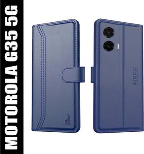 AIBEX Flip Cover for Motorola G35 5G|Premium Leather Finish | Magnetic Closure | Kickstand Feature | Shockproof