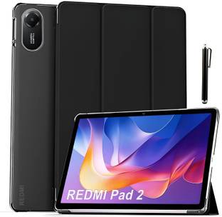 Proelite Flip Cover for Xiaomi Redmi Pad 2 11 inch Cover, Smart Flip Case Cover Translucent Back with Stylus Pen