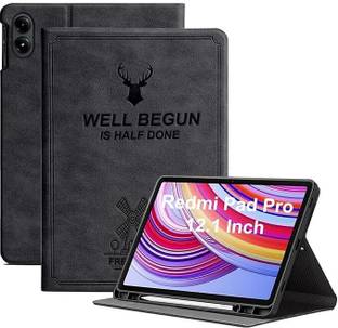 Proelite Flip Cover for Redmi Pad Pro 12.1" Case, Deer Flip case Cover with Pen Holder [Auto Sleep Wake Feature]