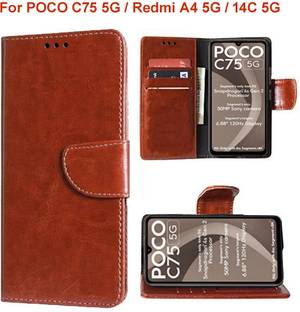Carnage Flip Cover for POCO C75 5G, Redmi A4 5G, Redmi 14C 5G
