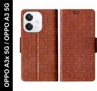 SBMS Flip Cover for OPPO A3x 5G / OPPO A3 5G Back Cover Case with Magnatic Closure | Card & Money Pocket