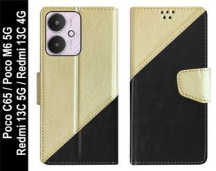 SBMS Flip Cover for Mi Redmi 13C 5G / Mi Redmi 13C 4G / Poco C65 / Poco M6 5G Back Cover Case
