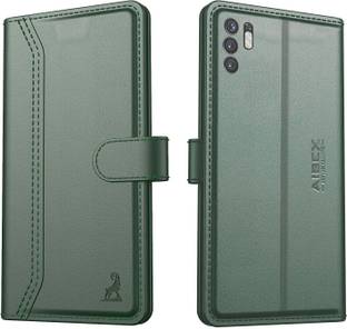 AIBEX Flip Cover for Redmi Note 10T 5G / Poco M3 Pro 5G|Premium Leather Finish | Magnetic Closure | Kickstand