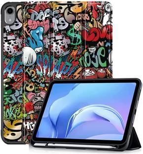 Proelite Flip Cover for iPad (A16) 11th/10th Gen (2025/2022) [Left Side Pencil Holder] [Soft Flexible Case]