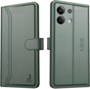 AIBEX Flip Cover for Redmi Note 13 5G |Premium Leather Finish|Magnetic Closure|Kickstand Feature|Shock...