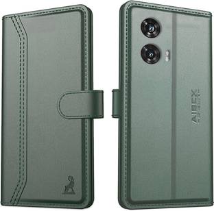 AIBEX Flip Cover for Motorola G96 5G / Motorola Edge 50 Fusion 5G|Premium Leather Finish | Magnetic Closure