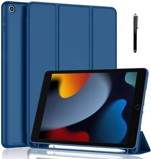 Proelite Flip Cover for iPad 10.2"2021 9th/8th/7thGen [Auto Sleep/Wake Cover] [Pencil Holder] [Soft Flexible Case]