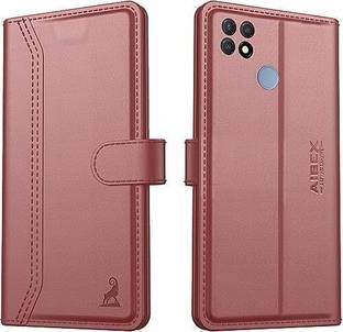 AIBEX Flip Cover for Oppo A15 / Oppo A15s| Premium Leather Finish | Magnetic Closure | Kickstand Feature