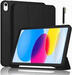 Proelite Flip Cover for iPad (A16) 11th/10th Gen (2025/2022), Smart Case [Soft Flexible Case with Stylus]