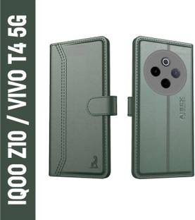 AIBEX Flip Cover for Vivo T4 5G / iQOO Z10 5G |Premium Leather Finish | Magnetic Closure | Kickstand Feature