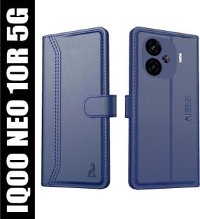 AIBEX Flip Cover for iQOO Neo 10R 5G|Premium Leather Finish | Magnetic Closure | Kickstand Feature | Shockproof