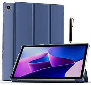 Proelite Flip Cover for Lenovo Tab M10 FHD Plus 3rd Gen 10.6 inch Translucent Back with Stylus Pen