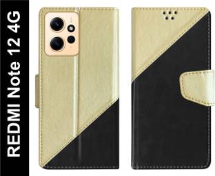 SBMS Flip Cover for REDMI Note 12 4G Back Cover Case with Magnatic Closure