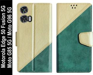 SBMS Flip Cover for Motorola Edge 50 Fusion 5G / Moto G96 5G / Moto G85 5G Back Cover Case