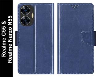 SBMS Flip Cover for Realme C55 / Realme Narzo N55 Back Cover Case