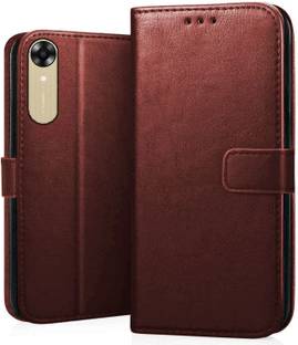 SUCH Flip Cover for Flip Cover for OPPO A17K-CPH2471 (Brown, Dual Protection, Pack of: 1)