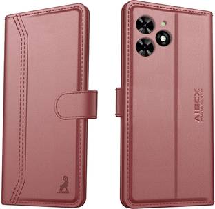AIBEX Flip Cover for Tecno Spark Go 4G (2024) |Premium Leather Finish | Magnetic Closure | Kickstand Feature