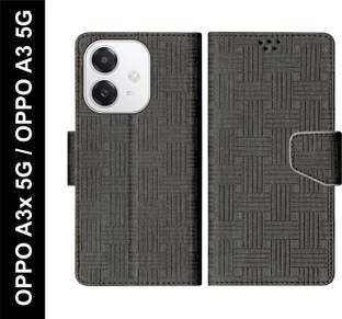 SBMS Flip Cover for OPPO A3x 5G / OPPO A3 5G Back Cover Case with Magnatic Closure | Card & Money Pocket