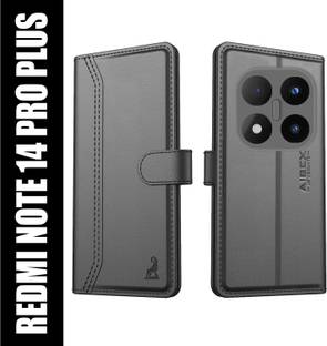 AIBEX Flip Cover for Redmi Note 14 Pro Plus 5G|Premium Leather Finish | Magnetic Closure | Kickstand Feature