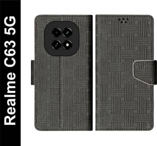 SBMS Flip Cover for Realme C63 5G Back Cover Case with Magnatic Closure | Card & Money Pocket