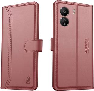 AIBEX Flip Cover for Redmi 13C / Poco C65| Premium Leather Finish | Magnetic Closure | Kickstand Feature