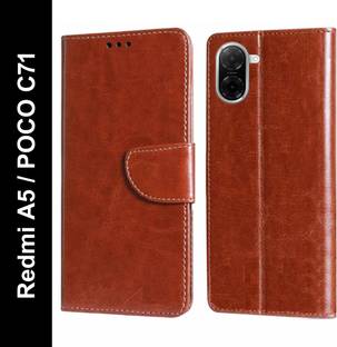 Wristlet Flip Cover for Redmi A5, POCO C71