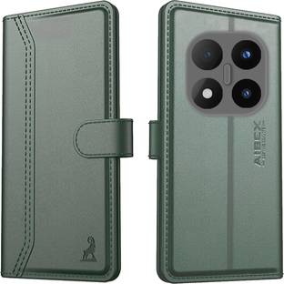 AIBEX Flip Cover for Poco X7 5G / Redmi Note 14 Pro 5G|Premium Leather Finish | Magnetic Closure | Kickstand