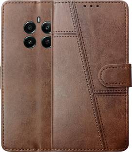 SUPER-ME Flip Cover for REALME P1 5G | ARROW COVER | Heavy Magnet | Scratch-Free Vegan Leather | 3 Pocket