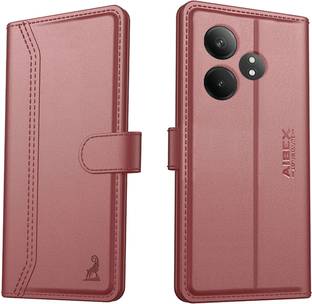 AIBEX Flip Cover for Realme GT 6T 5G|Premium Leather Finish | Magnetic Closure | Kickstand Feature | Shockproof