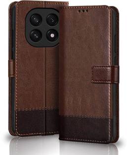 SESS XUSIVE Flip Cover for Oppo F29 5G -Dual-Color Leather Finish Wallet - Brown & Coffee