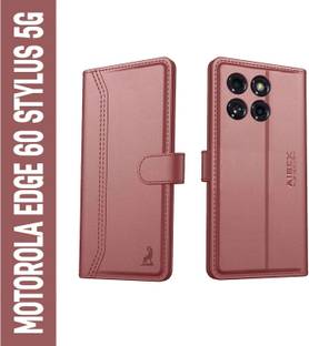 AIBEX Flip Cover for Motorola Edge 60 Stylus 5G |Premium Leather Finish | Magnetic Closure | Kickstand Feature