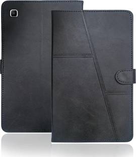 SUPER-ME Flip Cover for Samsung Galaxy Tab A7 Lite Flip Cover | Heavy Magnet | Scratch-Free Vegan Leather |