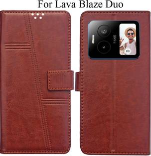 MAXSHOPY Flip Cover for Lava Blaze Duo