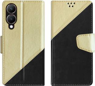 SBMS Flip Cover for Vivo Y28 5G / Vivo Y17s Back Cover Case with Magnatic Closure