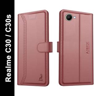 AIBEX Flip Cover for Realme C30 / Realme C30s| Premium Leather Finish | Magnetic Closure | Kickstand Feature
