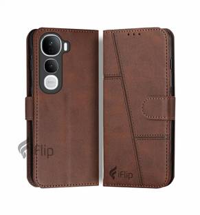 iFlip Flip Cover for Vivo Y400 PRO, Card Pockets Wallet & Stand