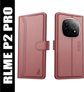 AIBEX Flip Cover for Realme P2 Pro 5G|Premium Leather Finish | Magnetic Closure | Kickstand Feature