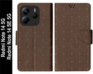 SBMS Flip Cover for Xiaomi Mi Redmi Note 14 5G / Redmi Note 14 SE 5G Back Cover Case with Magnatic Closure
