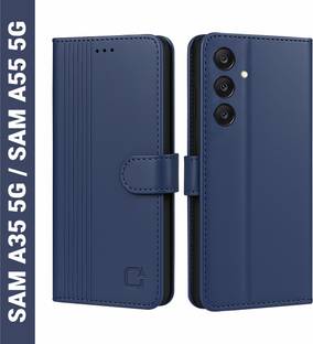 AIBEX Flip Cover for Samsung A35 5G / Samsung A55 5G|Inbuilt Wallet & Card Slots|Premium Leather Magnetic Case