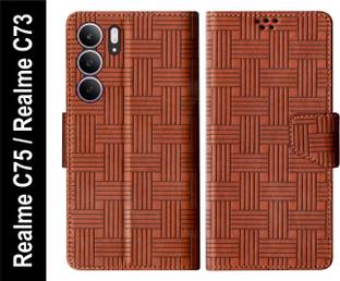 SBMS Flip Cover for Realme C75 5G / Realme C73 5G Back Cover Case with Magnatic Closure