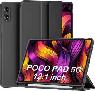 BLACK LOVIES Flip Cover for poco pad 5G, poco pad 12.1 inch, poco pad