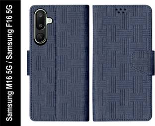 SBMS Flip Cover for Samsung Galaxy M16 5G / Samsung F16 5G Back Cover Case with Magnatic Closure