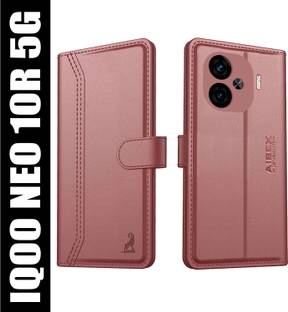 AIBEX Flip Cover for iQOO Neo 10R 5G|Premium Leather Finish | Magnetic Closure | Kickstand Feature | Shockproof