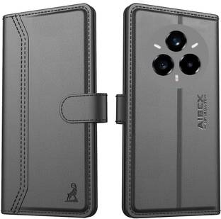 AIBEX Flip Cover for Realme 80 Pro 5G / Realme 14 Pro 5G|Premium Leather Finish | Magnetic Closure | Kickstand
